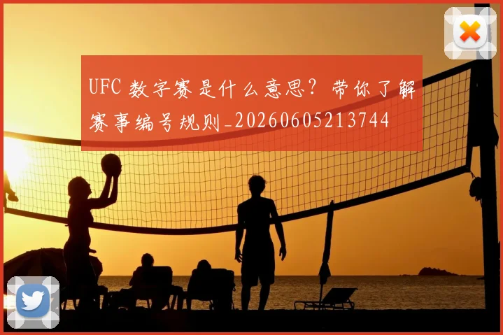 UFC 数字赛是什么意思？带你了解赛事编号规则_20260605213744